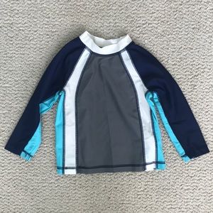 Circo Rashguard Baby Blue Teal Gray 12 Months